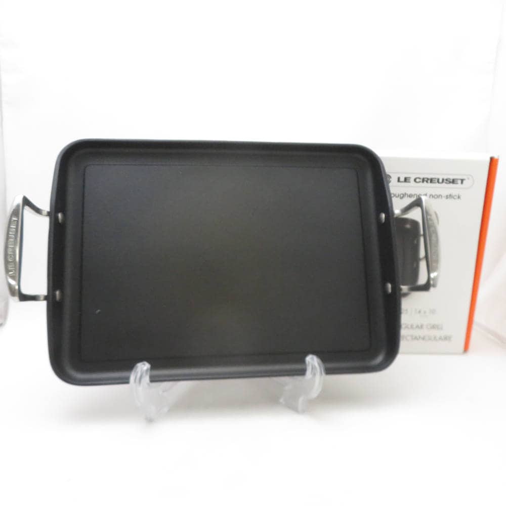 美品 Le Creuset ルクルーゼ キャスト アルミニウム プレート 35cm グリル/ガス/IH/オーブン対応 SC10422Z 【中古】