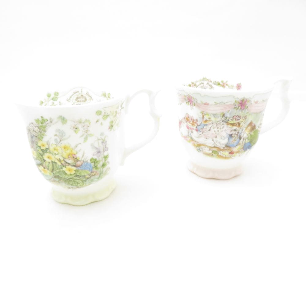 ROYAL DOULTON ロイヤルドルトン ブランベリーヘッジ SPRING スプリング/ウェディング マグカップ 2点 セット ビーカー 春 結婚 英国 花柄 SU13691H2 【中古】