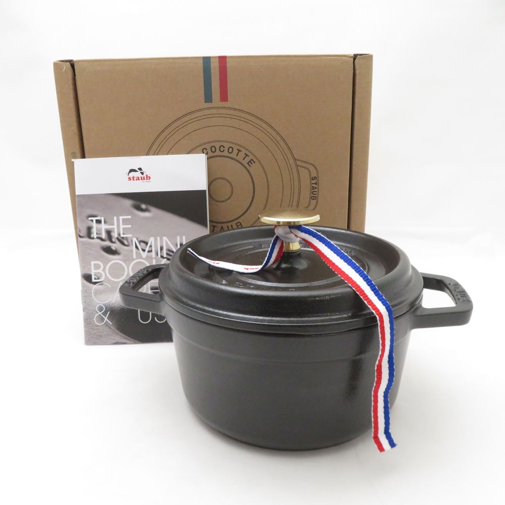 未使用 STAUB ストウブ ピコ・ココット ラウンド 両手鍋 1点 16cm 1.2L ホーロー 鋳鉄 ほうろう SC10205U1 【中古】