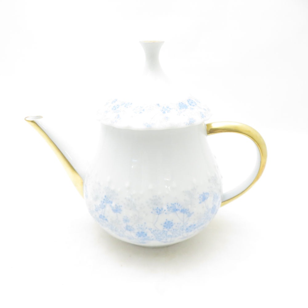  GeorgerBoyer ジョルジュボワイエ リヴィエラブルー ティーポット 茶器 花柄 SC10533C2 【中古】