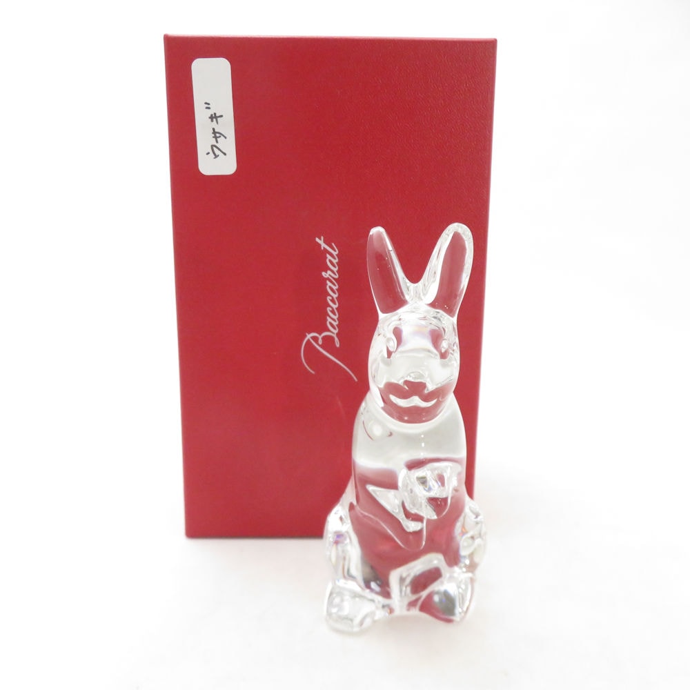 美品 Baccarat バカラ 2011年 ゾディアック 干支 卯 フィギュリン 置物 オブジェ ウサギ 兎 ラビット 十二支 SC10855H2 【中古】