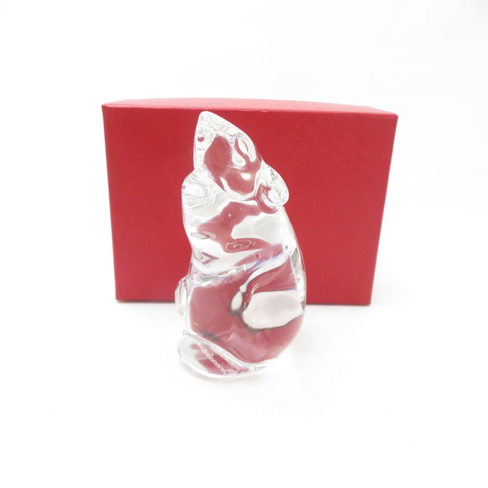 未使用 Baccarat バカラ ゾディアック 干支 子 フィギュリン 置物 オブジェ ネズミ 鼠 十二支 SC10857H2 【中古】