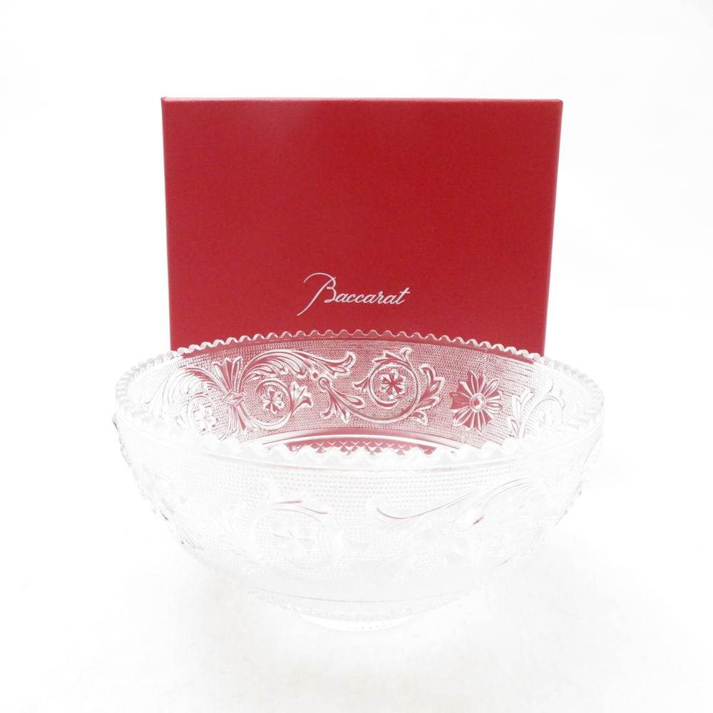 未使用 Baccarat バカラ アラベスク スモールボウル 12cmプレート 小皿 深皿 サラダ フルーツ SC10816A3 【中古】