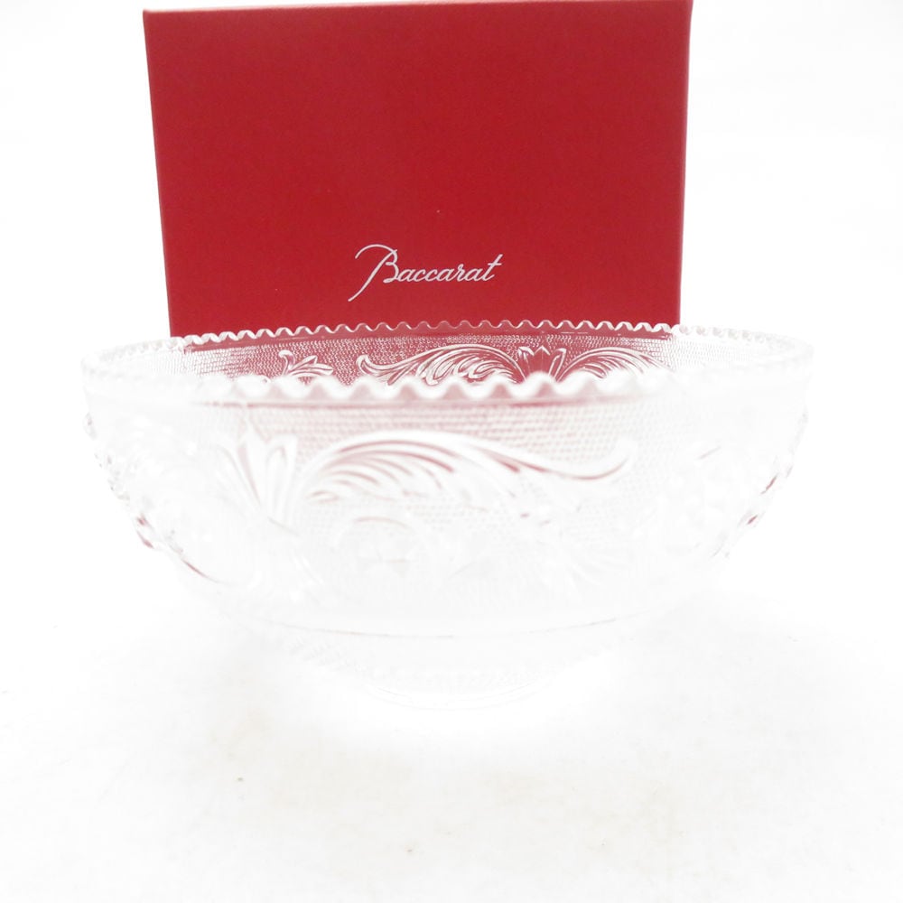 未使用 Baccarat バカラ アラベスク スモールボウル 12cmプレート 小皿 深皿 サラダ フルーツ SC10817A3 【中古】