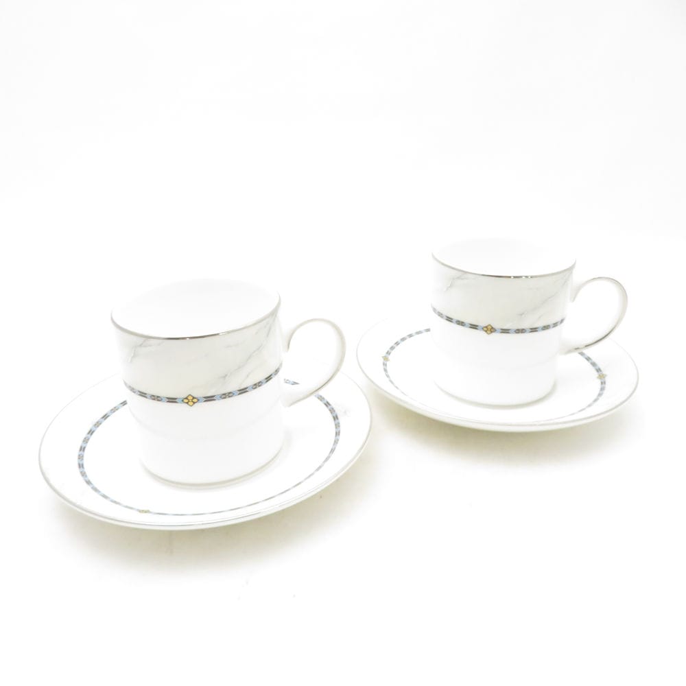 美品 WEDGWOOD ウェッジウッド GUINEVERE グィネヴィア コーヒーカップ＆ソーサー ペア SO3860B3 【中古】