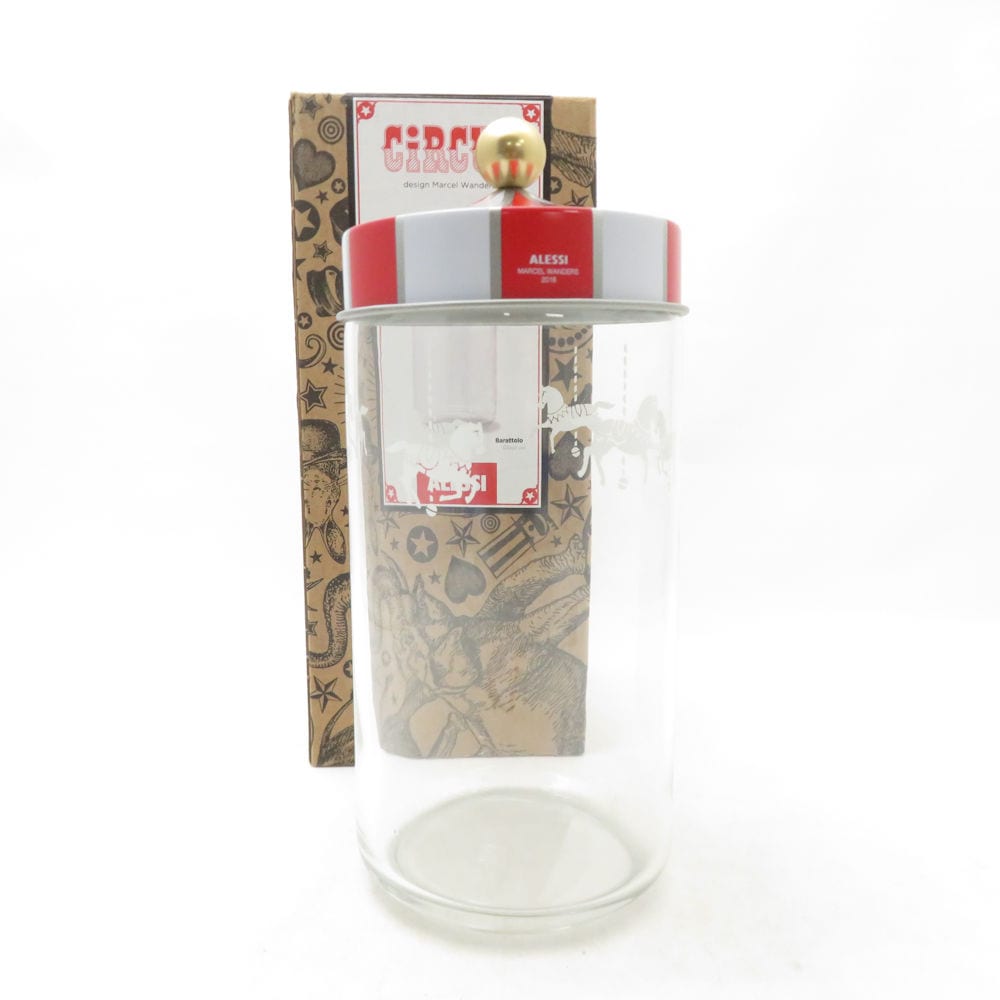 未使用 ALESSI アレッシィ Circus サーカス 密閉蓋付きキャニスター 保存容器 1500ml SO3833P1 【中古】