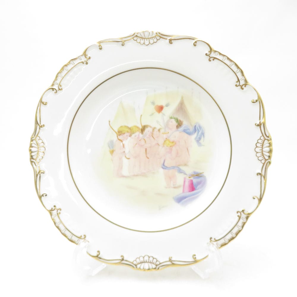 美品 MINTON ミントン Cupid and Child Studies 「Young Soldiers」 プレート 限定50枚 プレート 希少 レア 絵皿 天使 SC10812S2 【中古】
