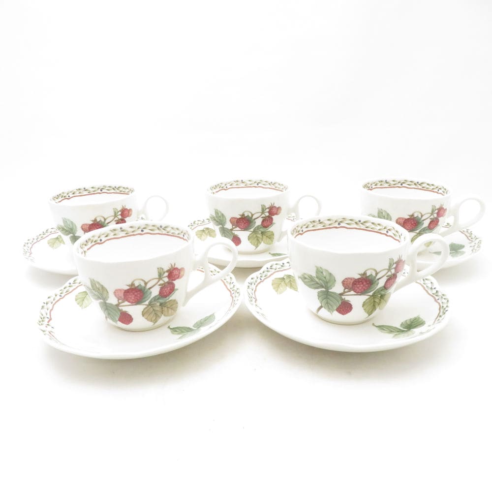 美品 Noritake ノリタケ ロイヤルオーチャード カップ＆ソーサー 5客 セット ティー コーヒー SU13855E2 【中古】