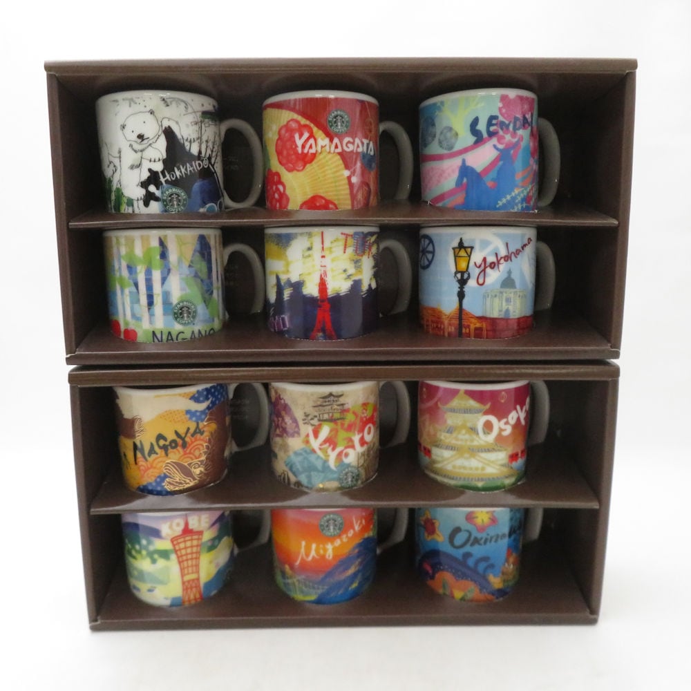 未使用 STARBUCKS スターバックス Area collectible Demi Set WEST JAPAN EAST JAPAN マグカップ 2点 エリアコレクタブルデミセット SM5069E2 【中古】