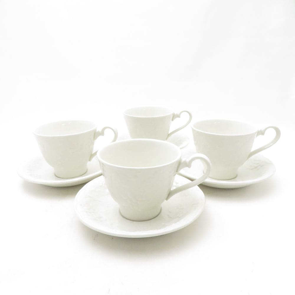 美品 BURLEIGH バーレイ ダベンポート カップ＆ソーサー 4客 セット ティー 碗皿 英国 SU13839E2 【中古】