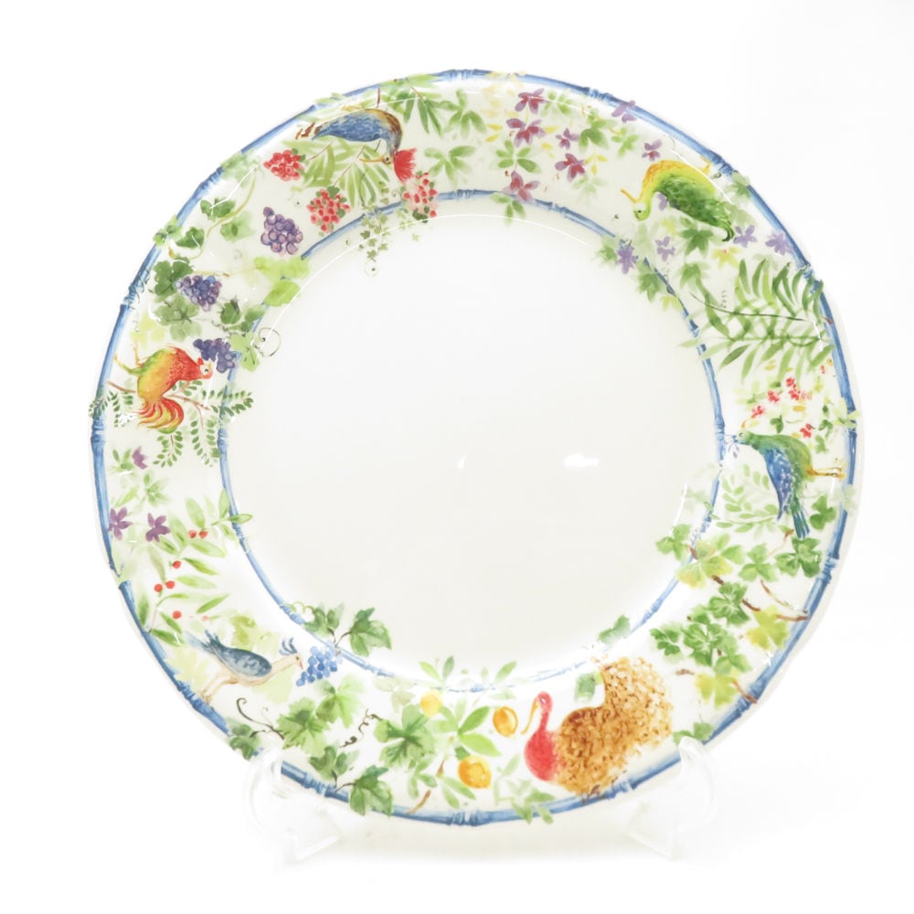 未使用 Gien ジアン villa medicis 大皿 27cmプレート ディナー SM5138K1 【中古】