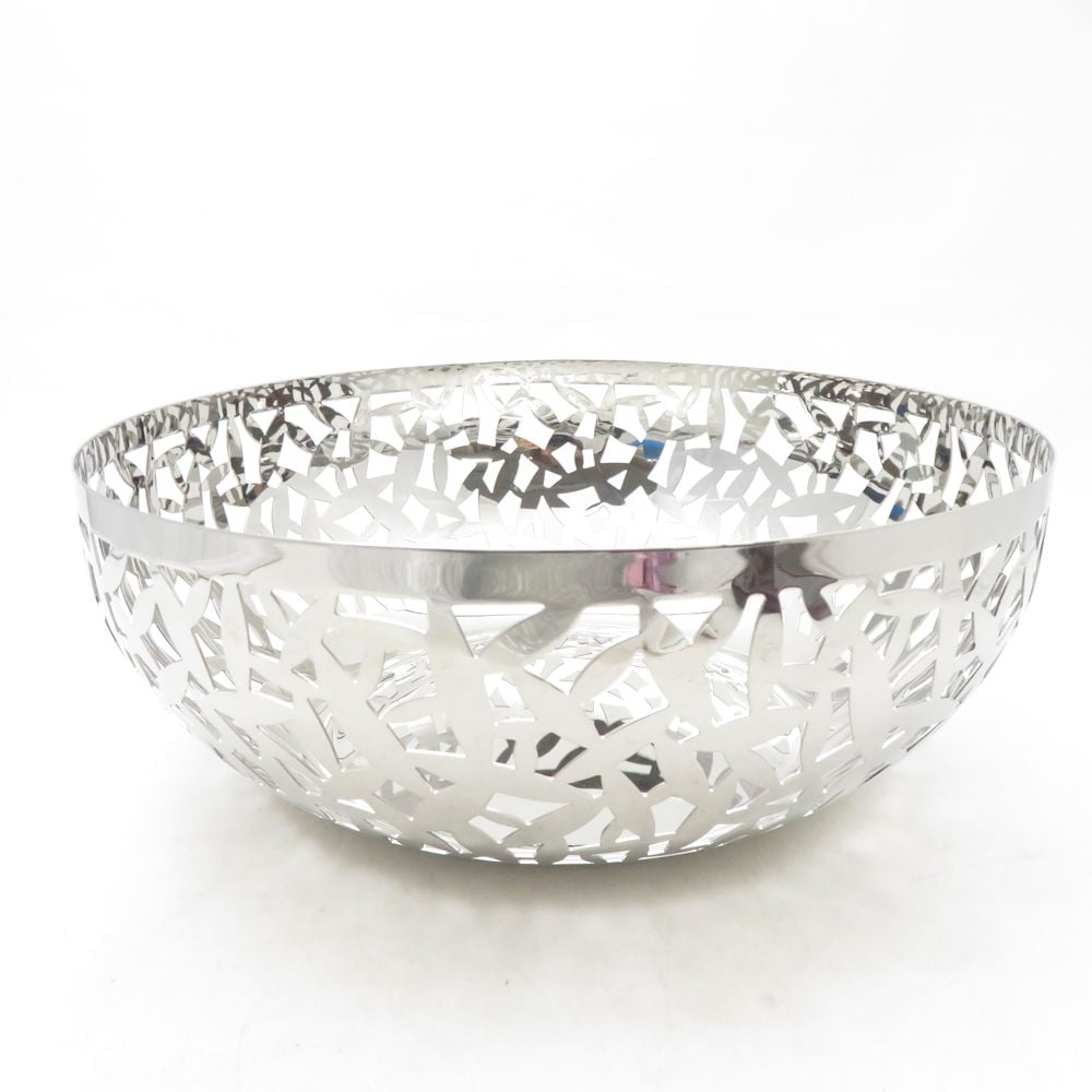 美品 ALESSI アレッシィ Cactus! カクタス オープンワークフルーツボウル 1点 バスケット マルタサンソーニ SO3888X2 【中古】