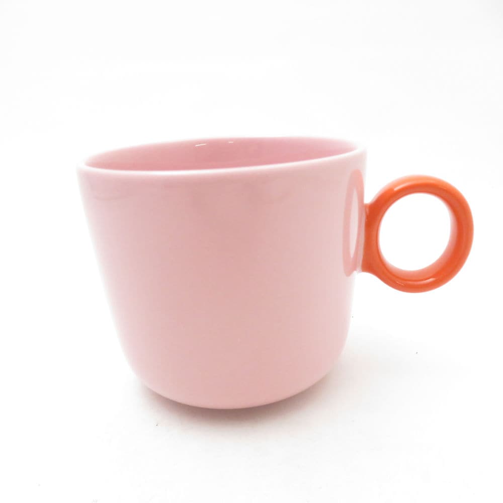 美品 iittala イッタラ PLAY プレイ マグカップ 1点 磁器 350ml ピンク・オレンジ コップ 北欧 SC11009X2 【中古】