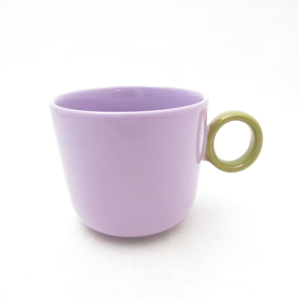 美品 iittala イッタラ PLAY プレイ マグカップ 1点 磁器 350ml ライラック・オリーブ コップ 北欧 SC11010X2 【中古】