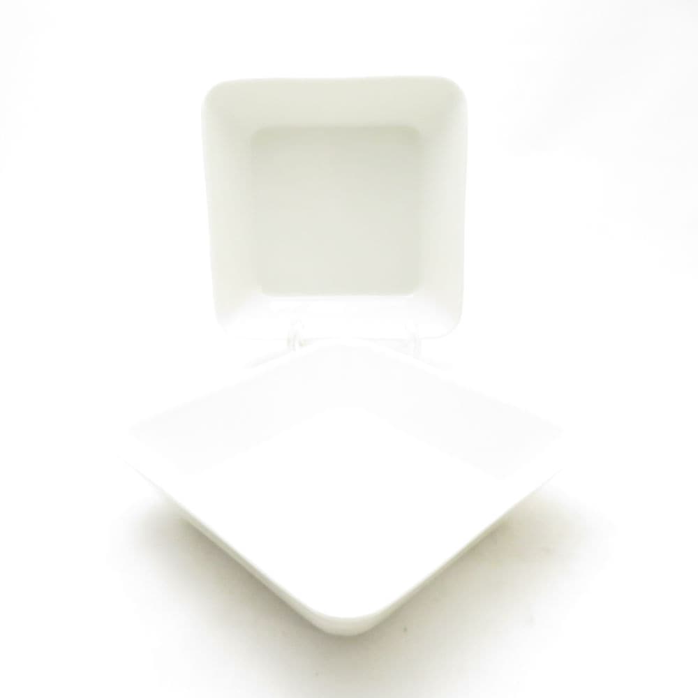 美品 iittala イッタラ ティーマ スクエアプレート 2枚 ペア 17cm 白 角皿 北欧 フィンランド SU13779U2 【中古】