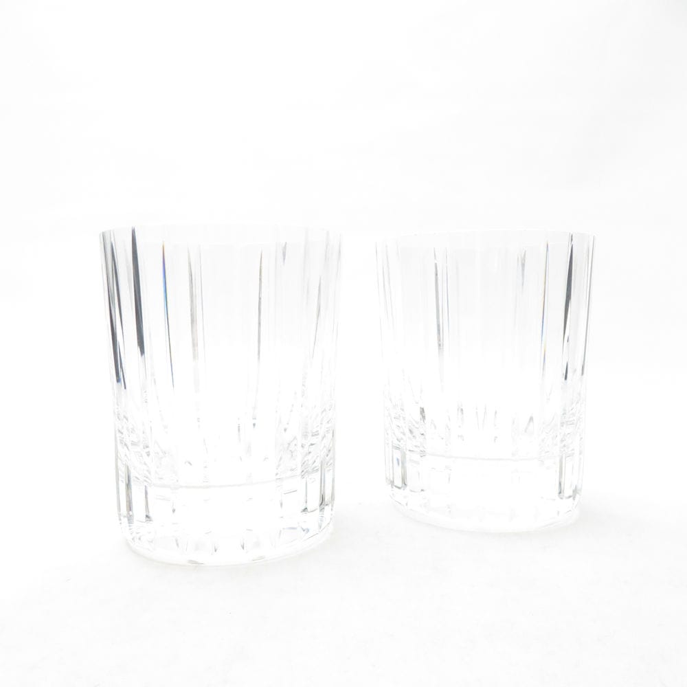 美品 Baccarat バカラ ハーモニー タンブラー 2点 クリスタル ペア ロックグラス オールドファッション SU13754Q1 【中古】