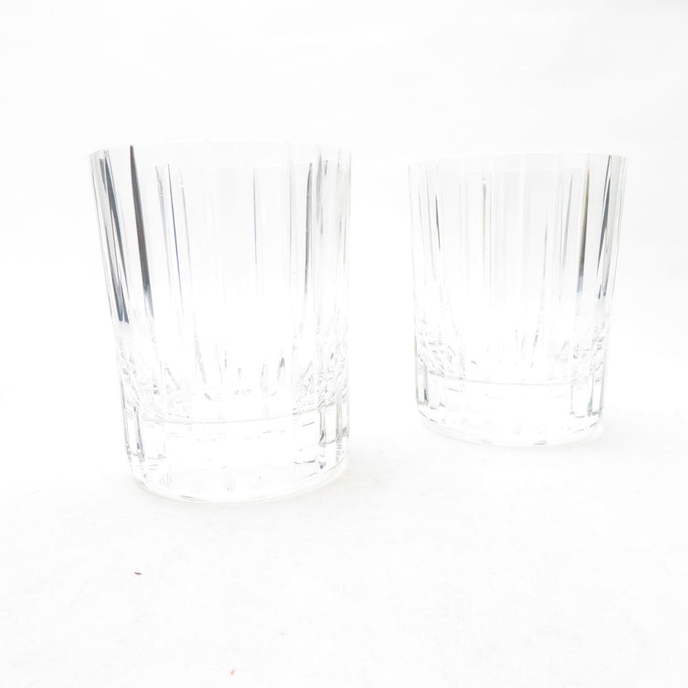 美品 Baccarat バカラ ハーモニー タンブラー 2点 クリスタル ペア ロックグラス オールドファッション SU13755Q1 【中古】