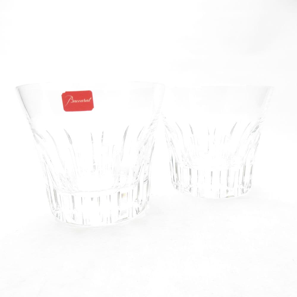 美品 Baccarat バカラ エトナ タンブラー 2点 ペア ロックグラス オールドファッション SC10802B1 【中古】