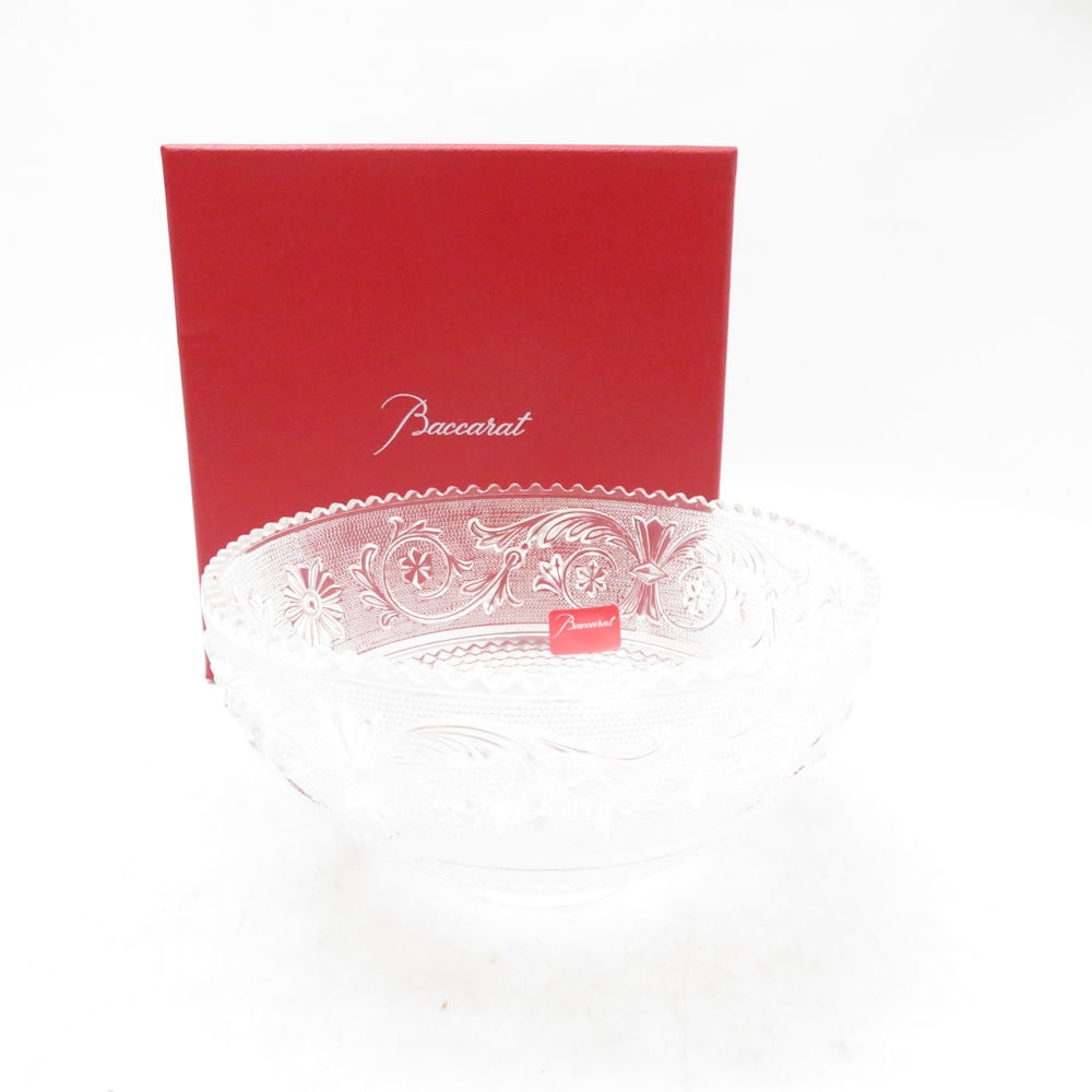 未使用 Baccarat バカラ アラベスク スモールボウル 1点 12cmプレート 小皿 深皿 SC10917X1 【中古】