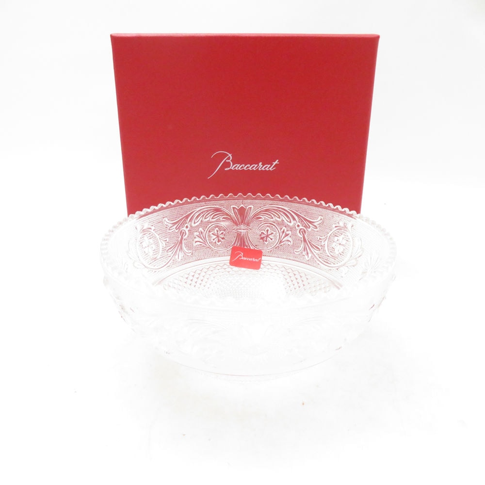 未使用 Baccarat バカラ アラベスク スモールボウル 1点 12cmプレート 小皿 深皿 SC10918X1 【中古】