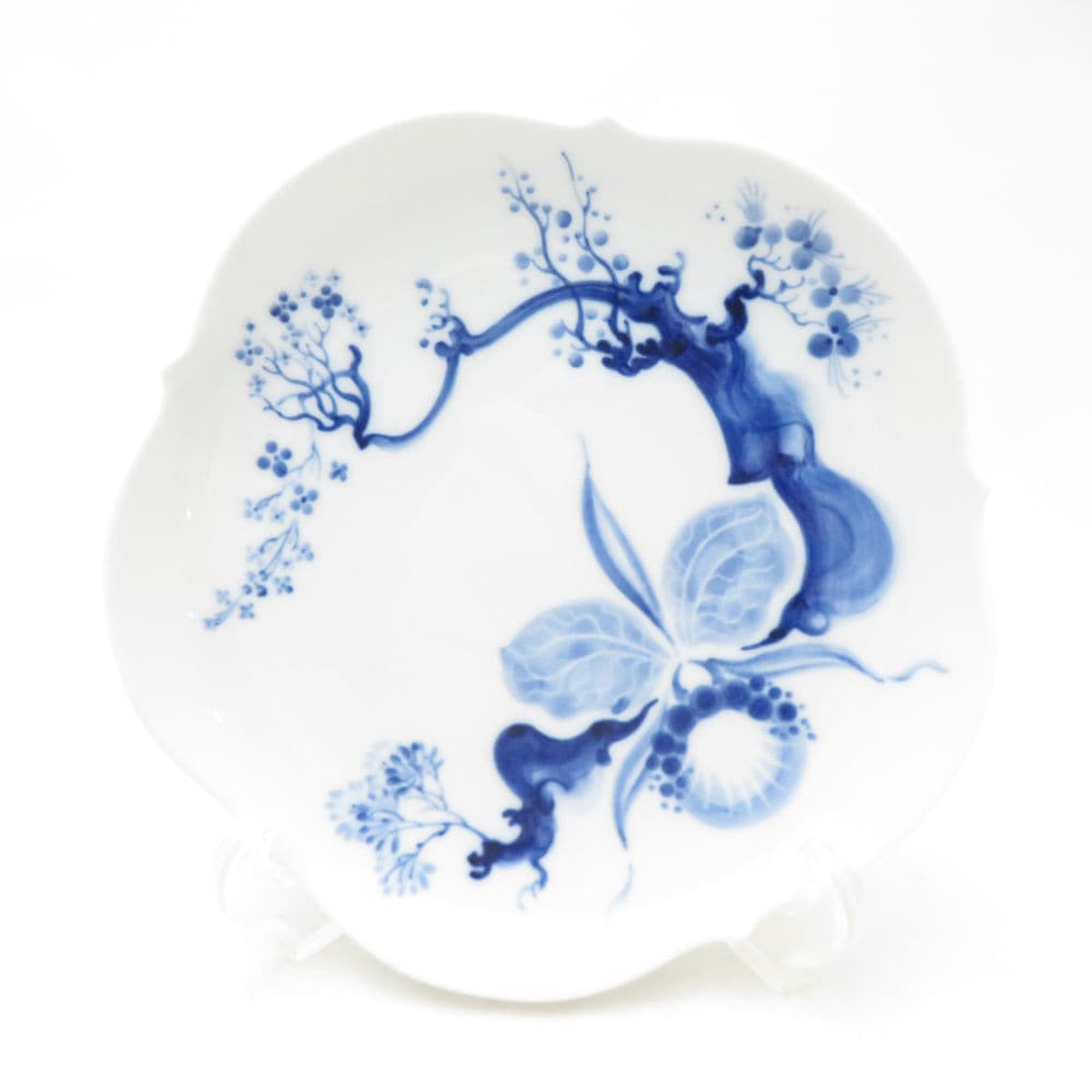 未使用 MEISSEN マイセン ブルーオーキッド 中皿 1枚 18.5cm ケーキプレート SC10942X1 【中古】