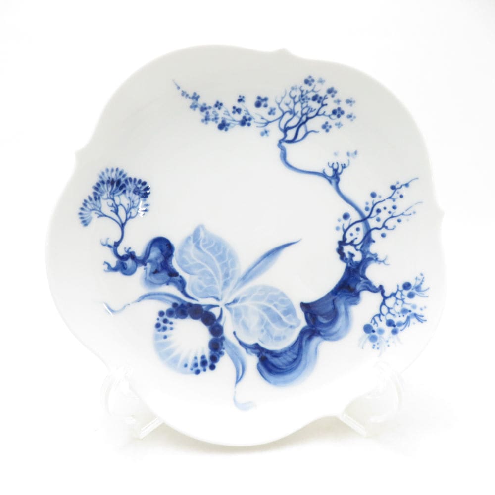 未使用 MEISSEN マイセン ブルーオーキッド 中皿 1枚 18.5cm ケーキプレート SC10944X1 【中古】