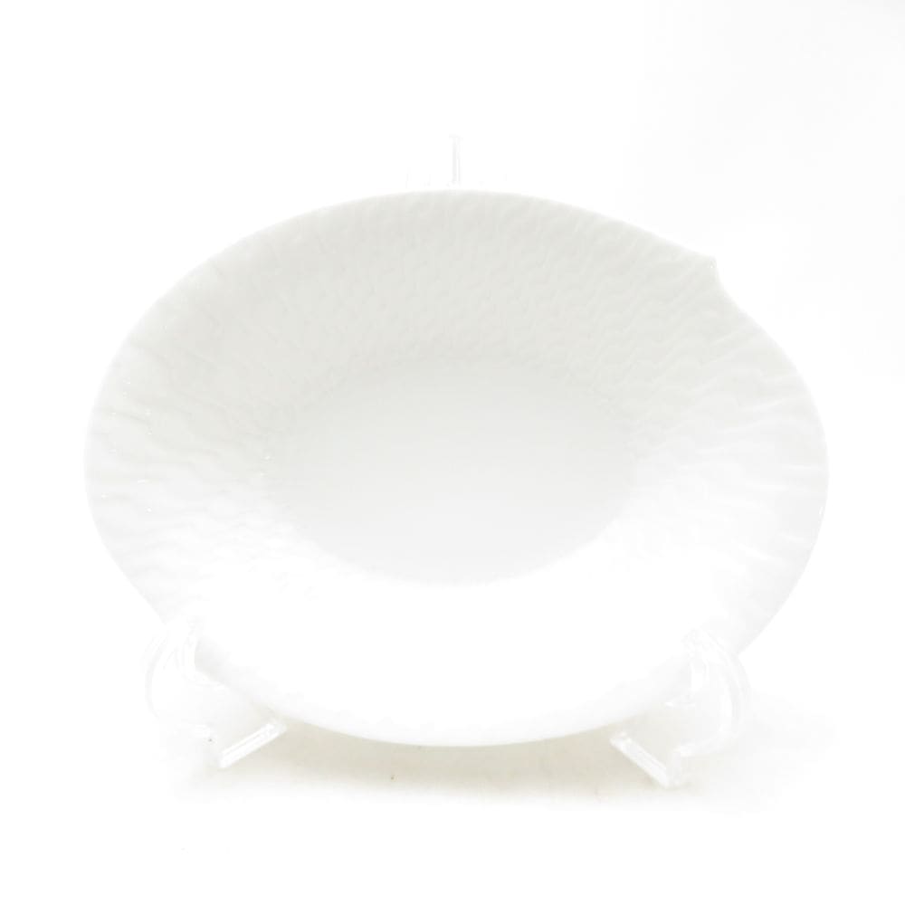 美品 MEISSEN マイセン 波の戯れ ホワイト 29284 オーバルディッシュ 1枚 18cm ボウル ボール 楕円 深皿 白磁 高級 SU13904V2 【中古】