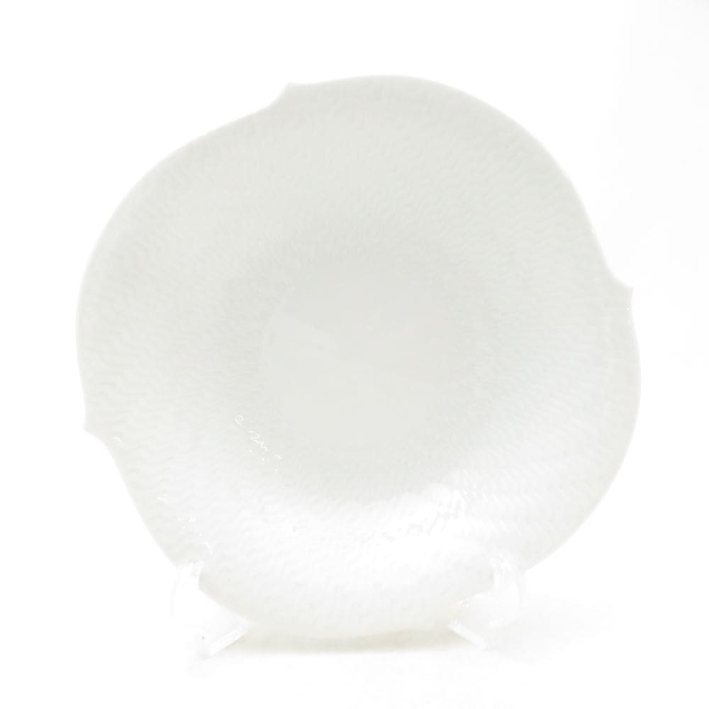 未使用 MEISSEN マイセン 波の戯れ ホワイト 29439 サラダディッシュ 1枚 21cmプレート 白磁 高級 テーブルウェア SU13906V2 【中古】
