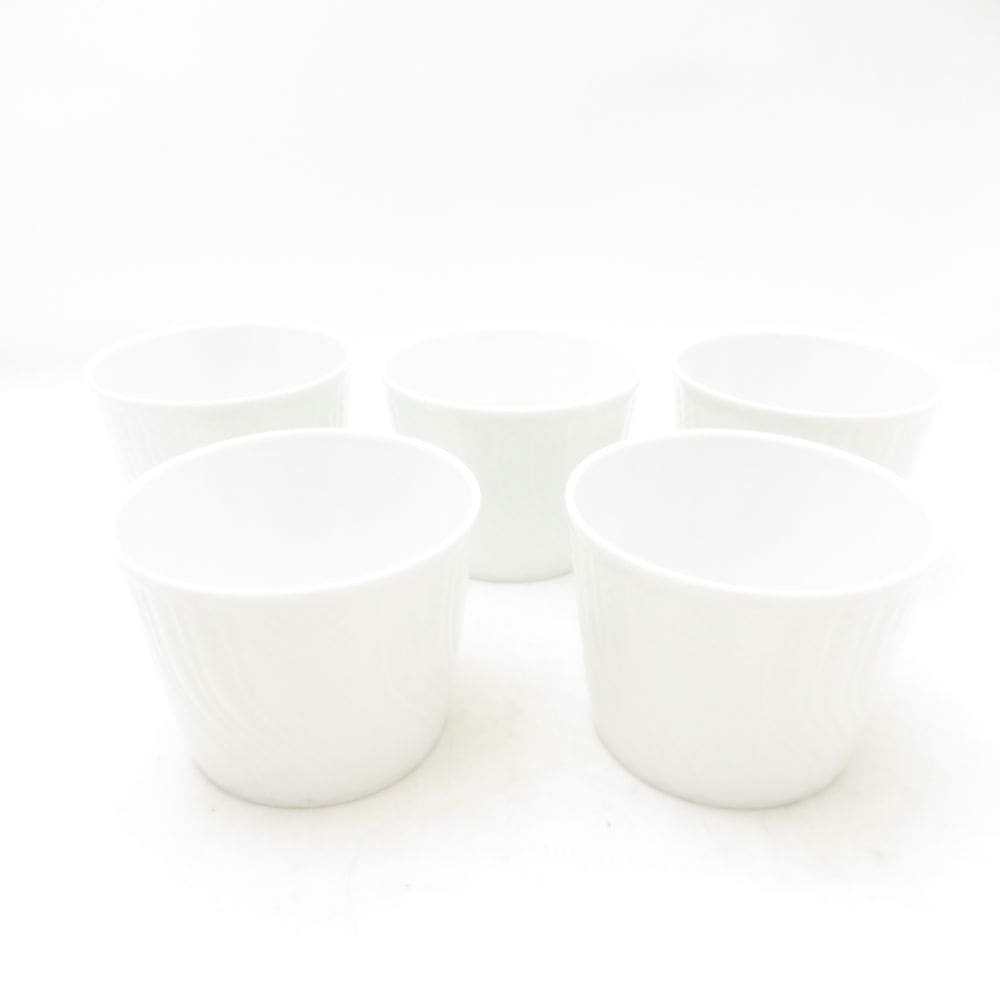 美品 Richard Ginori リチャードジノリ ベッキオホワイト 小鉢 5点 セット 220ml ボウル 深皿 フリーカップ 白 SU13922V2 【中古】