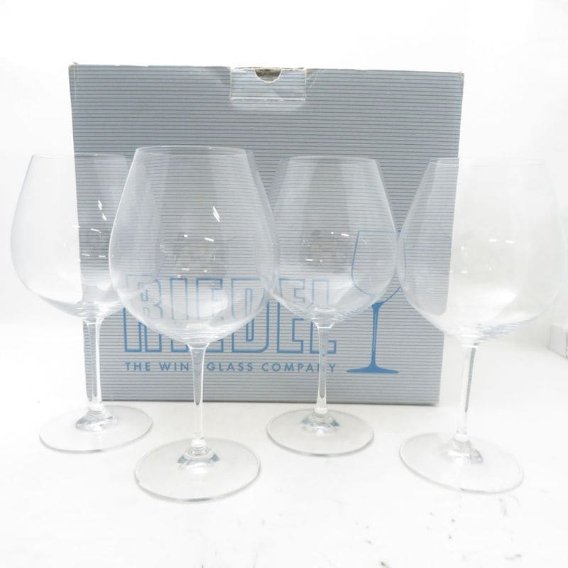 美品 RIEDEL リーデル ヴィノム ピノ・ノワール（ブルゴーニュ） ワイングラス 4客 セット H21cm 416/7 SC10994Z 【中古】