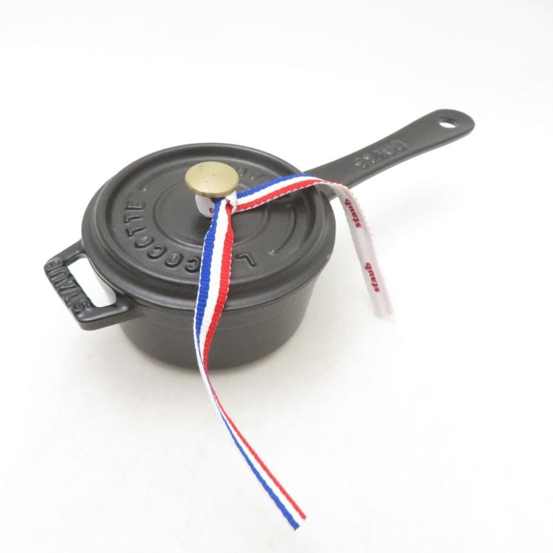 未使用 STAUB ストウブ スモールソースパン 鋳鉄 10cm 片手鍋 0.25L SC11063R1 【中古】