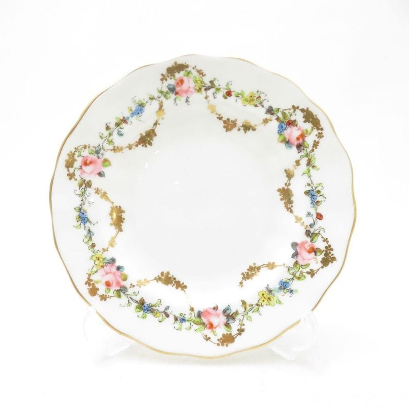 美品 Royal Crown Derby ロイヤルクラウンダービー 1891-1921 オスマストン・ロード工場製造 中皿 パンプレート アンティーク 英国 イギリス SU14159A2 【中古】