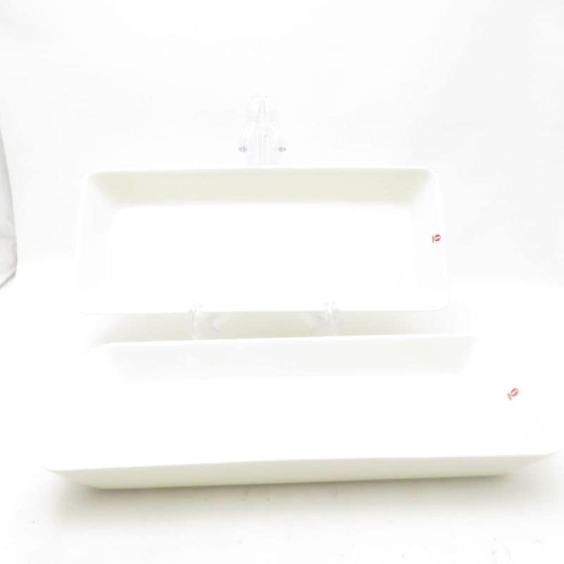 美品 iittala イッタラ ティーマ ロングプレート 2枚 16×37cm プラター 長皿 北欧 フィンランド SU14190B3 【中古】