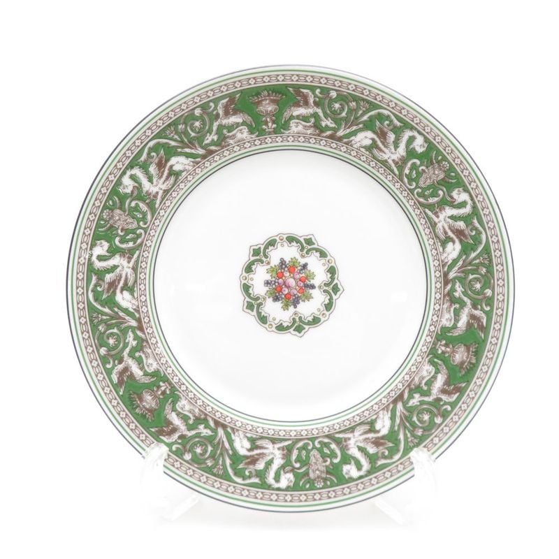 美品 WEDGWOOD ウェッジウッド フロレンティーン ヴェルデ 中皿 20cmプレート 英国 SU14335H2 【中古】