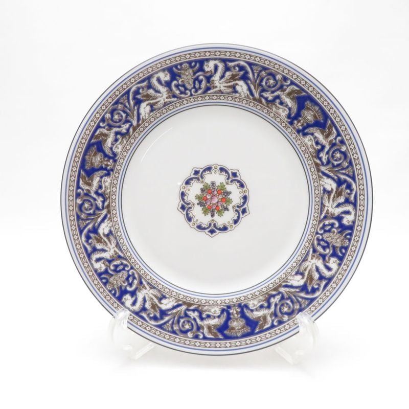 美品 WEDGWOOD ウェッジウッド フロレンティーン マリン 中皿 20cmプレート 英国 SU14336H2 【中古】