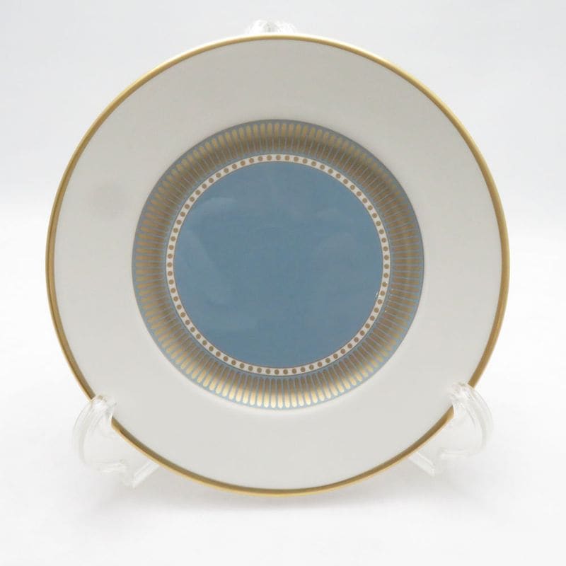 美品 WEDGWOOD ウェッジウッド HELIA ヘリア 中皿 15cmプレート パン 金彩 白 青 英国 SU14337H2 【中古】