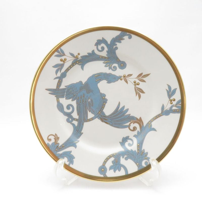 美品 WEDGWOOD ウェッジウッド フェニックス 不死鳥 中皿 20cmプレート 火の鳥 ケーキ デザート 英国 SU14341H2 【中古】
