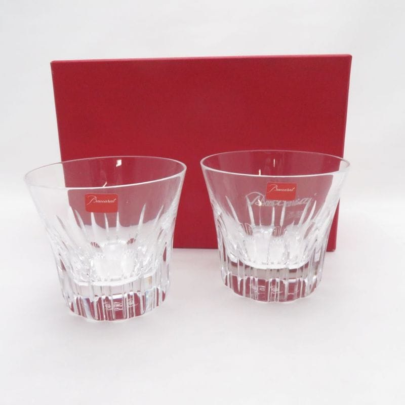 未使用 Baccarat バカラ エトナ 2011 タンブラー 2点 クリスタル ペア ロックグラス オールドファッション SU14331A2 【中古】