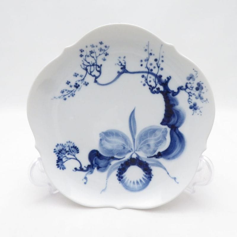 未使用 MEISSEN マイセン ブルーオーキッド 23501 中皿 18.5cm ケーキプレート 高級テーブルウェア SU14143B4 【中古】