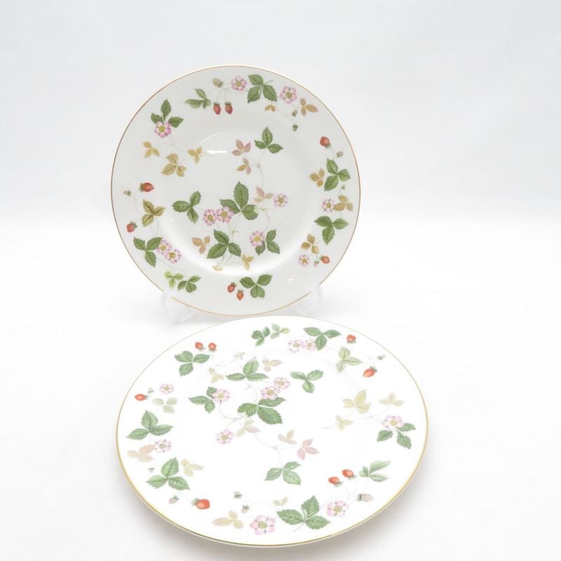 美品 WEDGWOOD ウェッジウッド ワイルドストロベリー 中皿 2枚 ペア