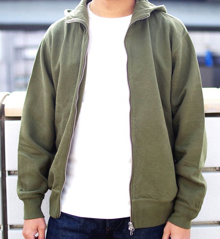 Cardboard Zipper Sweat (KAHKI)