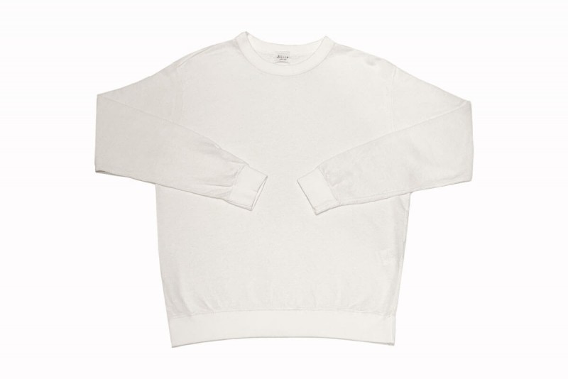 Linen loop knit sweat （white）