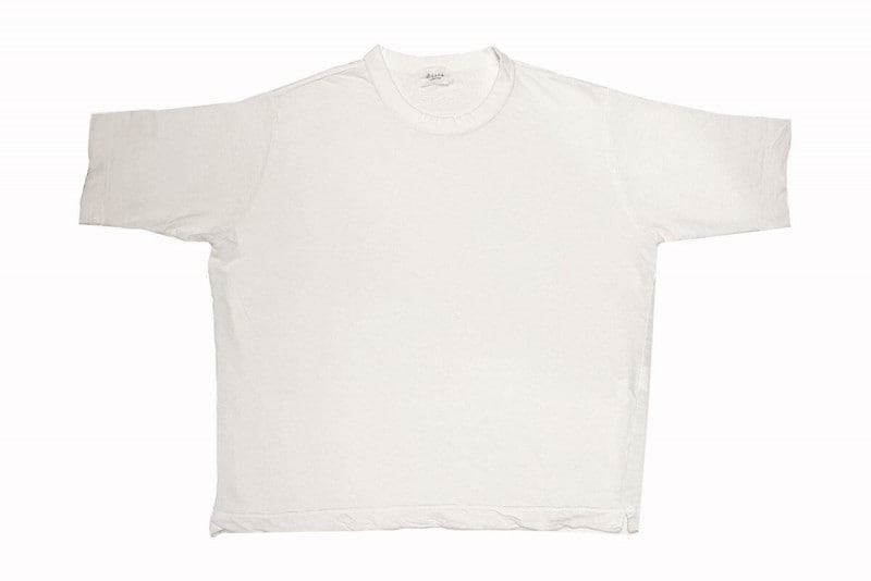 Linen loop knit tee （white）