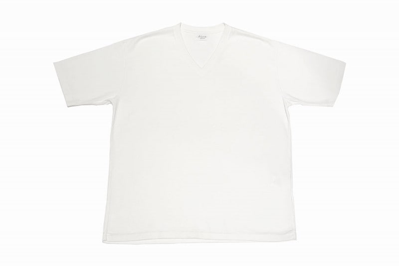 No Fuzzing v-tee （white）