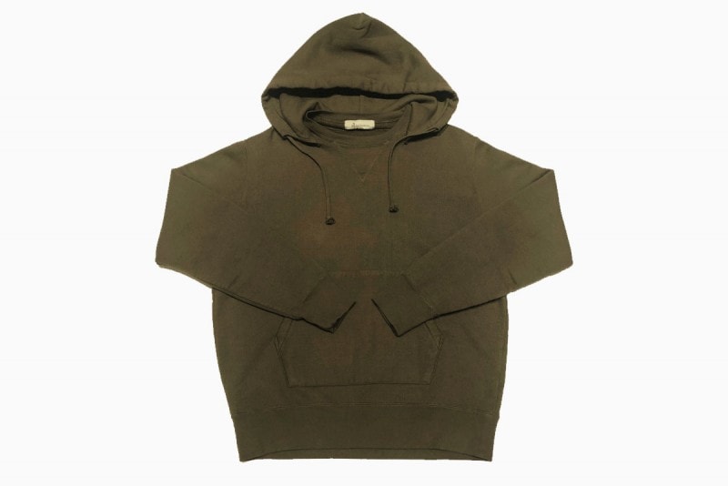 extra long cotton Brushed Parka （olive green）