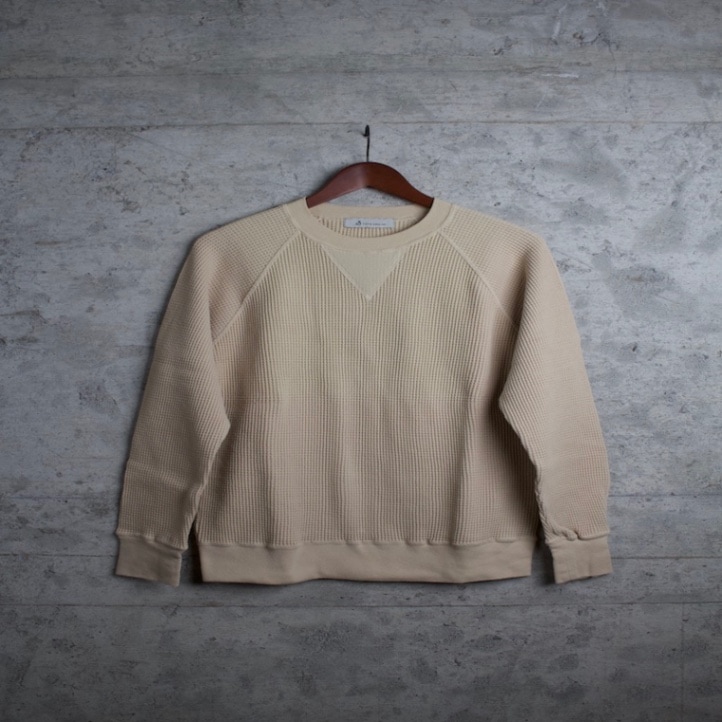 thermal like wool Raglan L/s tee （cream）