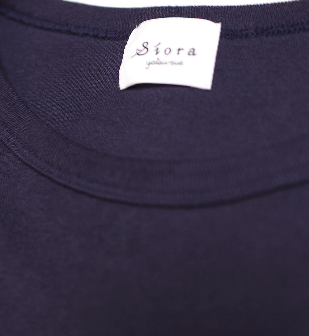 Suvin Rib L/S Tee (NAVY)