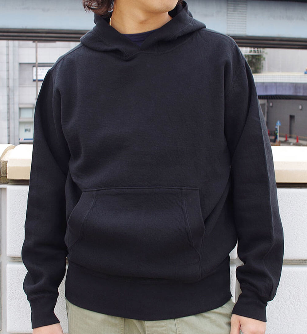Cardboard Pullover Hooded Sweat (BLACK)