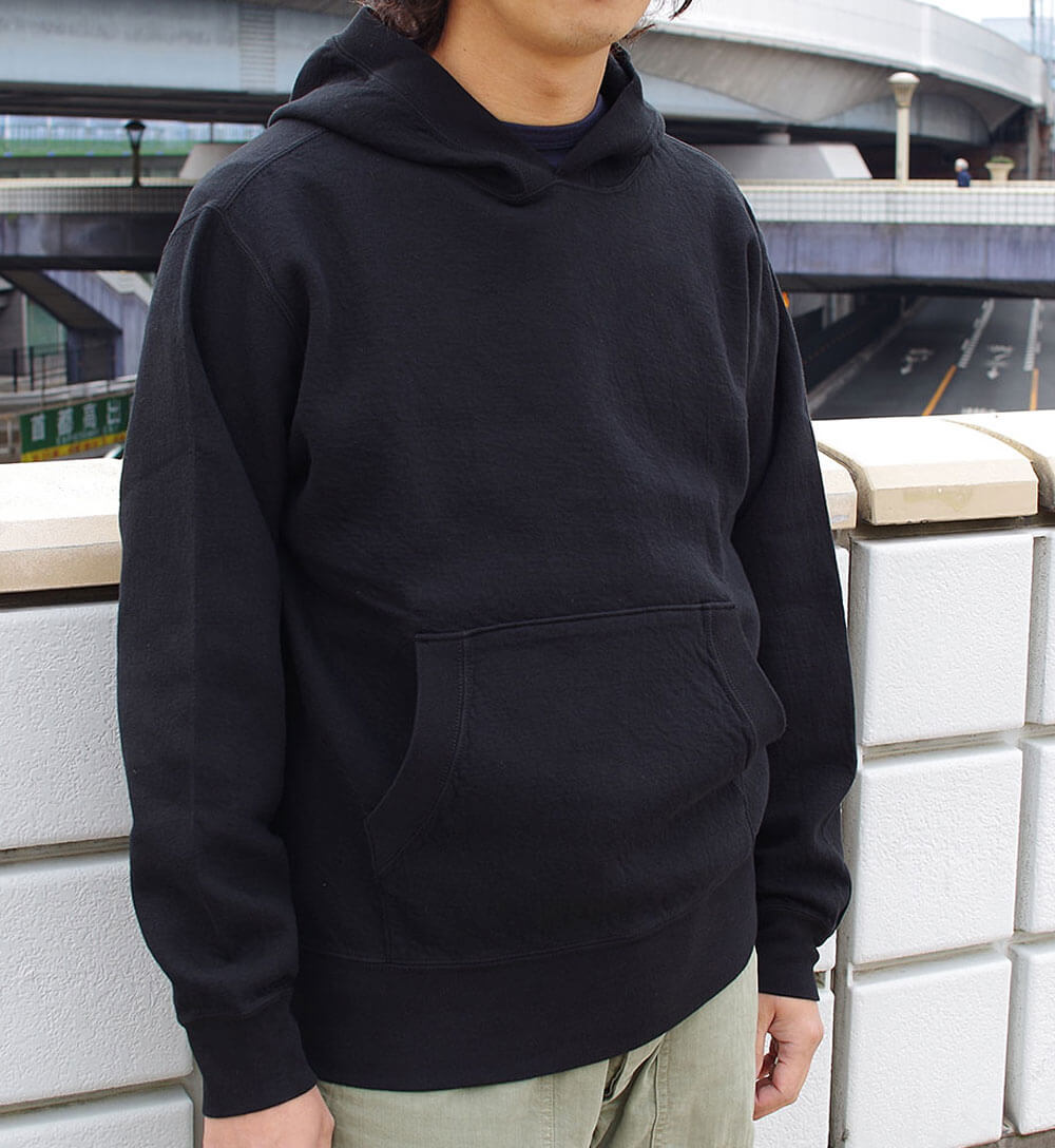 Cardboard Pullover Hooded Sweat (BLACK)