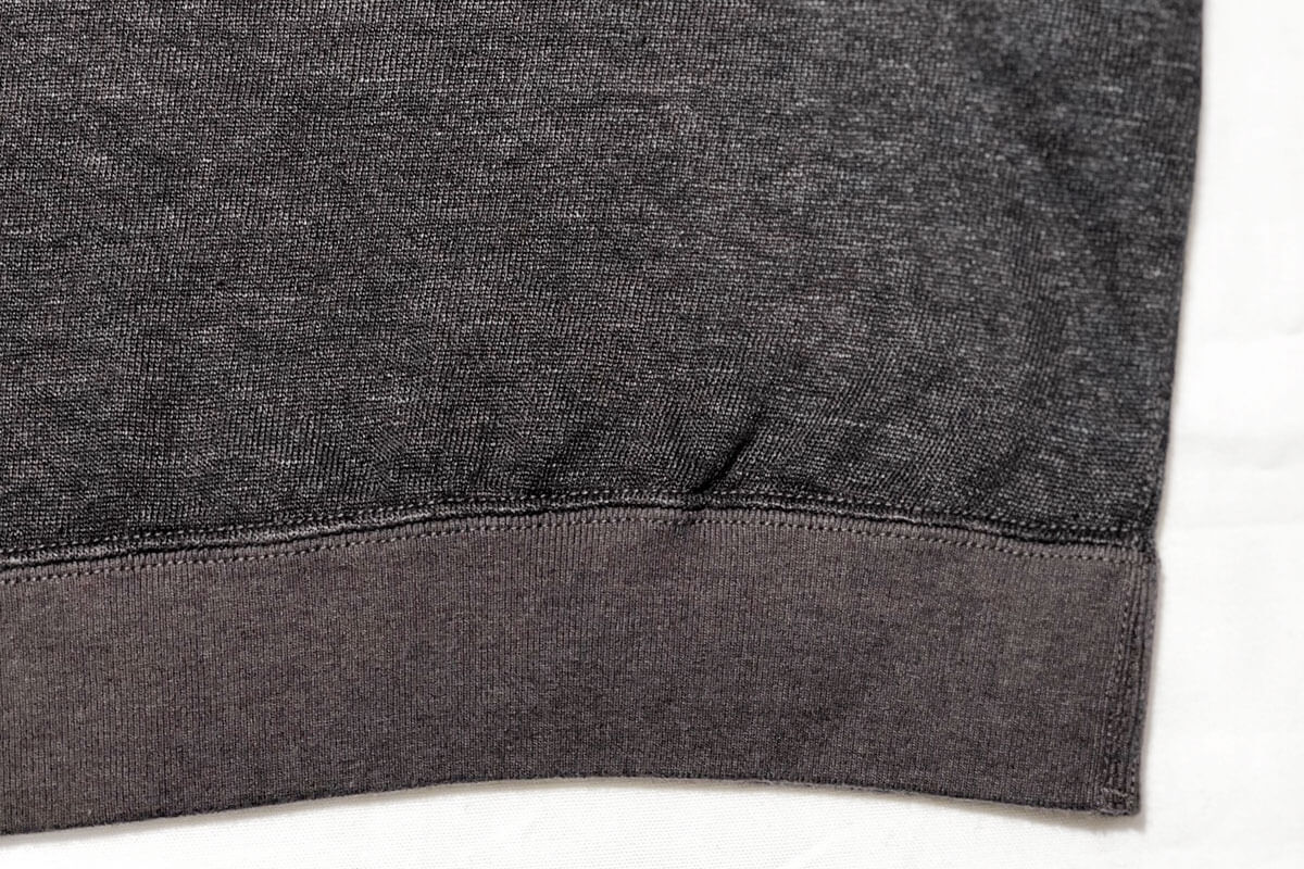 Linen loop knit sweat （black）